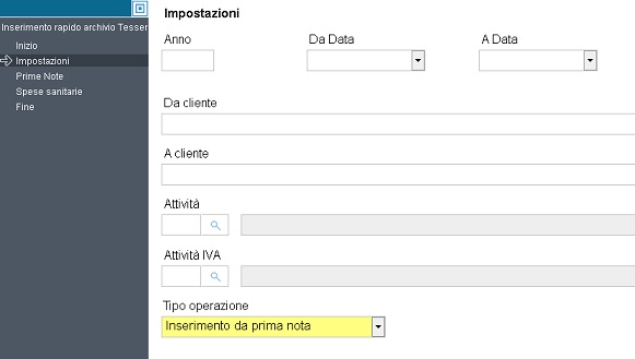 7.19 Comunicazione telematica Tessera sanitaria